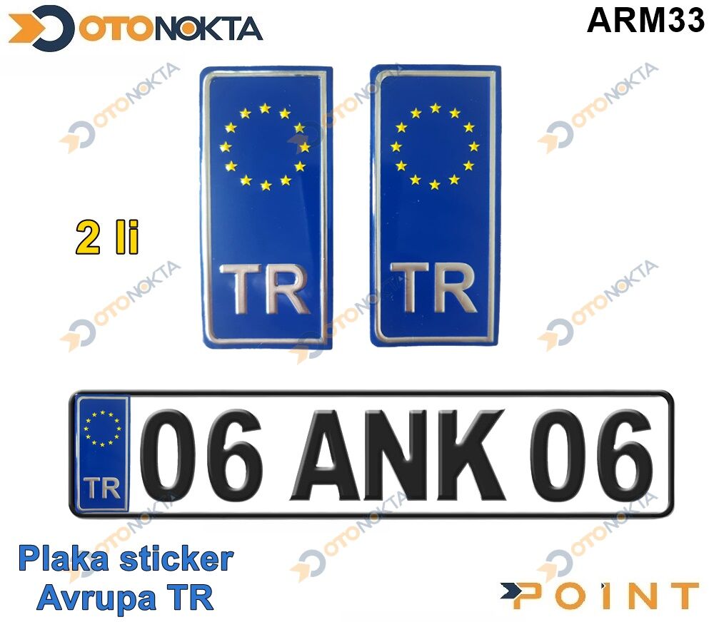 ARMA STICKER YAPISMA PLAKA AVRUPA TR