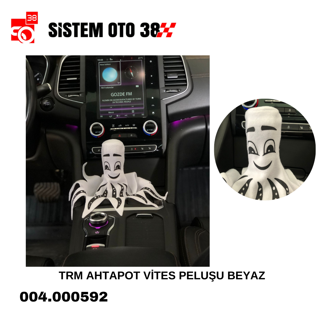TRM AHTAPOT VİTES PELUŞU BEYAZ | | ARAÇ İÇİ AKSESUARLAR