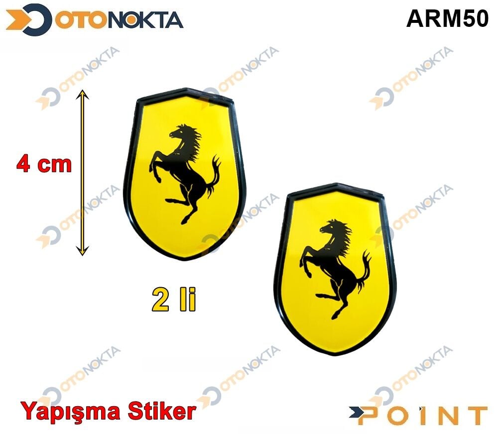 ARMA STICKER YAPISMA FERRARI SARI