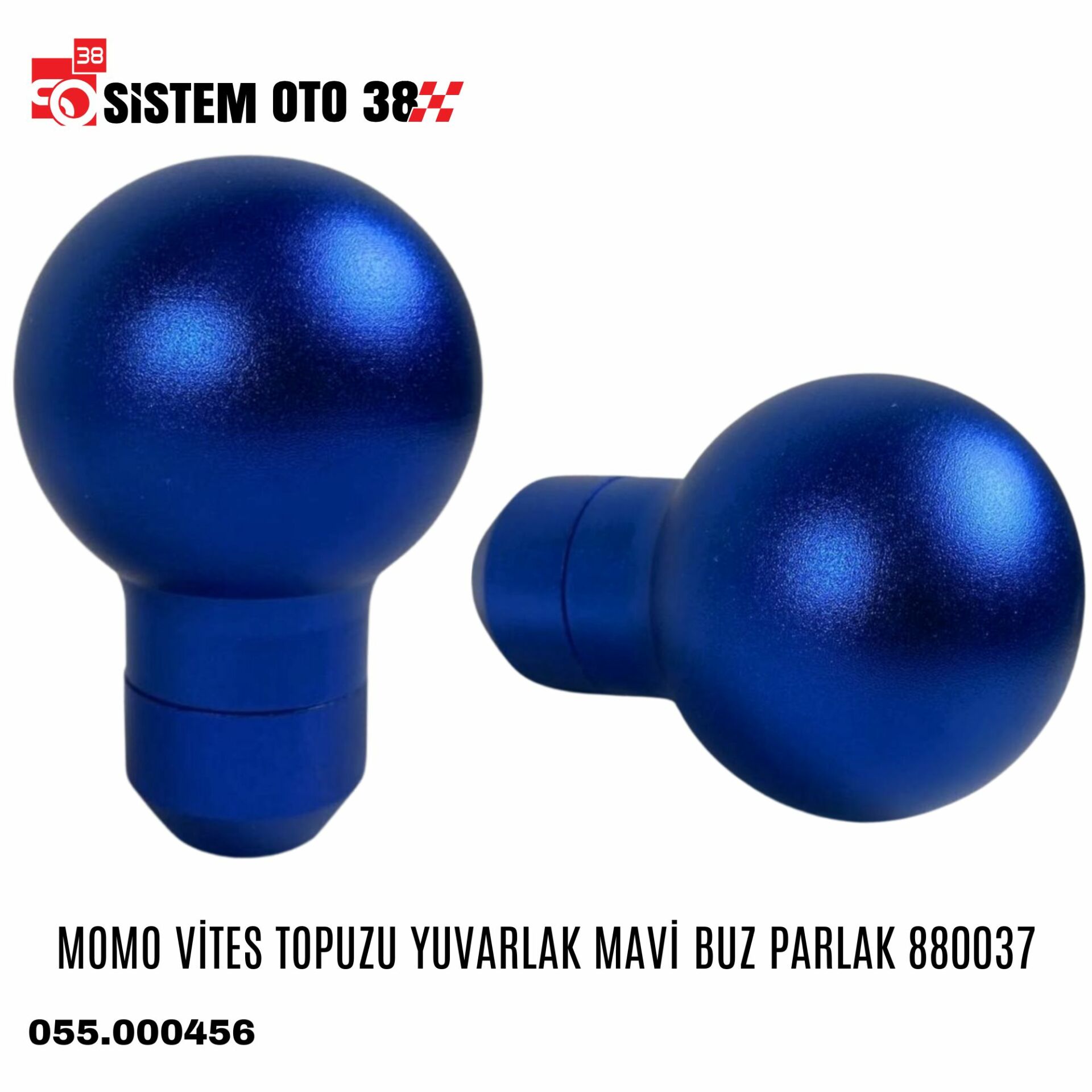 MOMO VİTES TOPUZU YUVARLAK MAVİ BUZ PARLAK 880037 | | TUNING