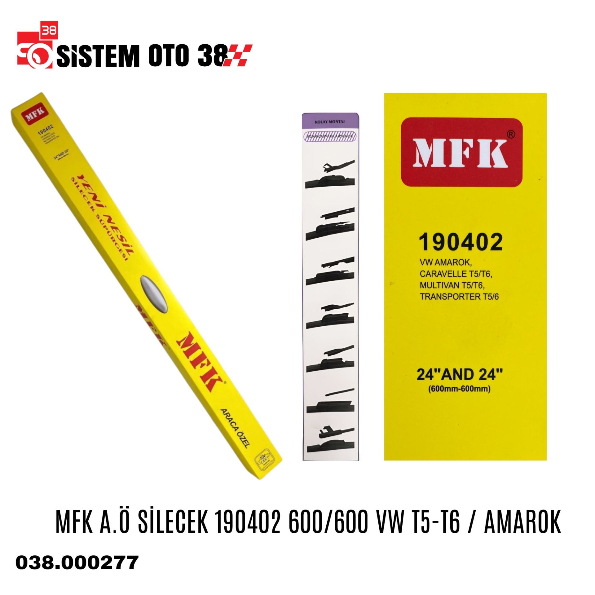 MFK A.Ö SİLECEK 190402 600/600 VW T5-T6 / AMAROK | | SİLECEKLER