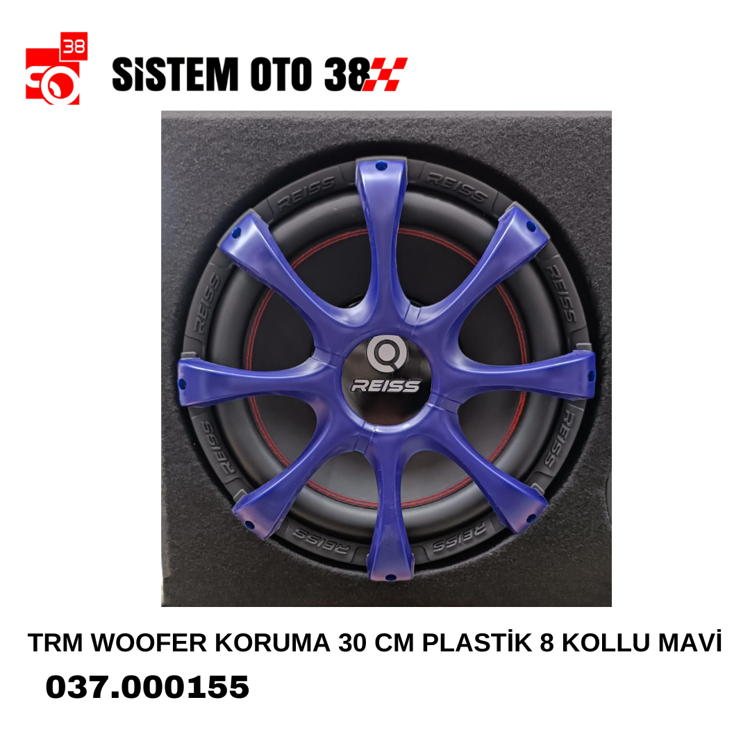 TRM WOOFER KORUMA 30 CM PLASTİK 8 KOLLU MAVİ | | SES MONTAJ EKİPMANLARI