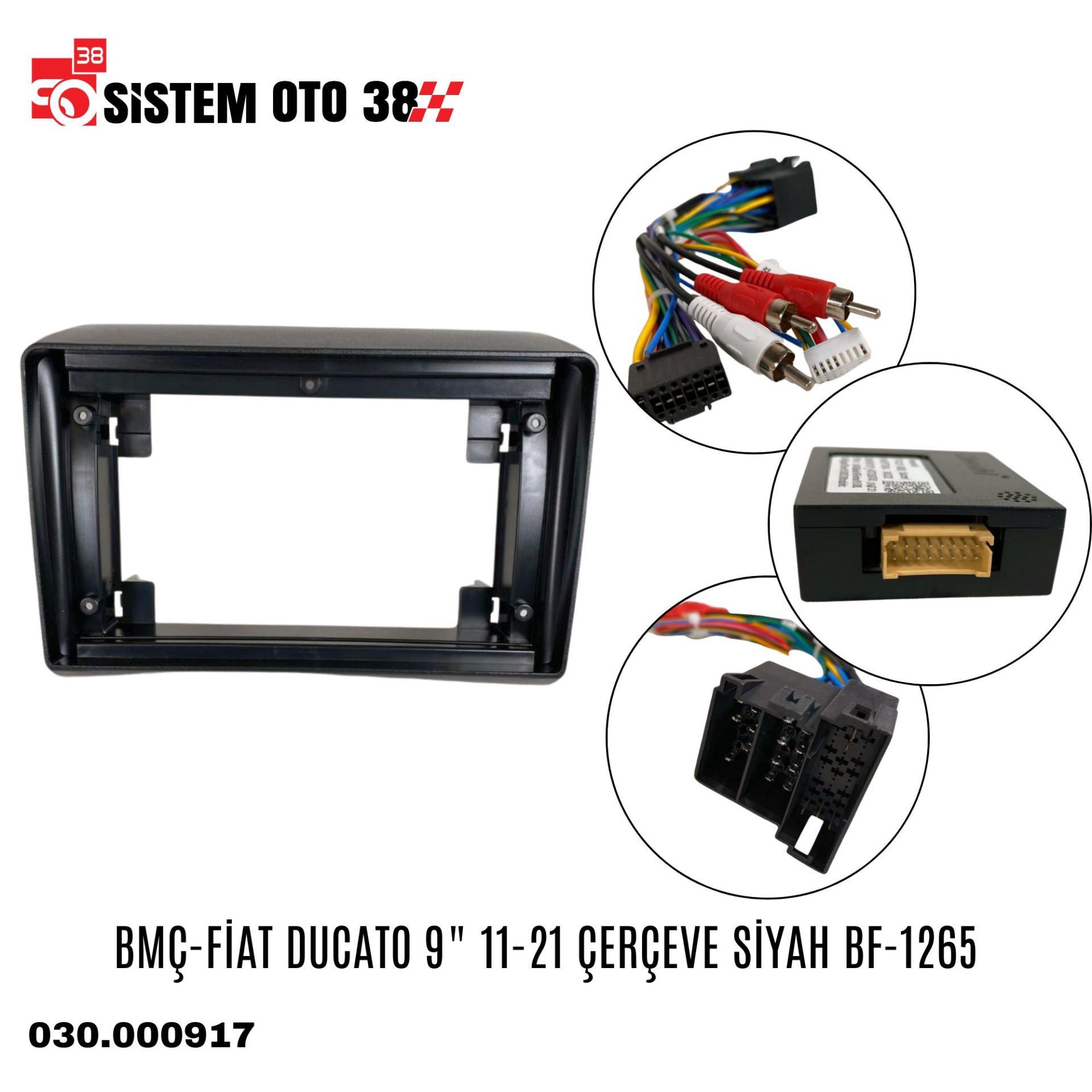 BMÇ-FİAT DUCATO 9'' 11-21 ÇERÇEVE SİYAH BF-1265 | | MULTİMEDYALAR
