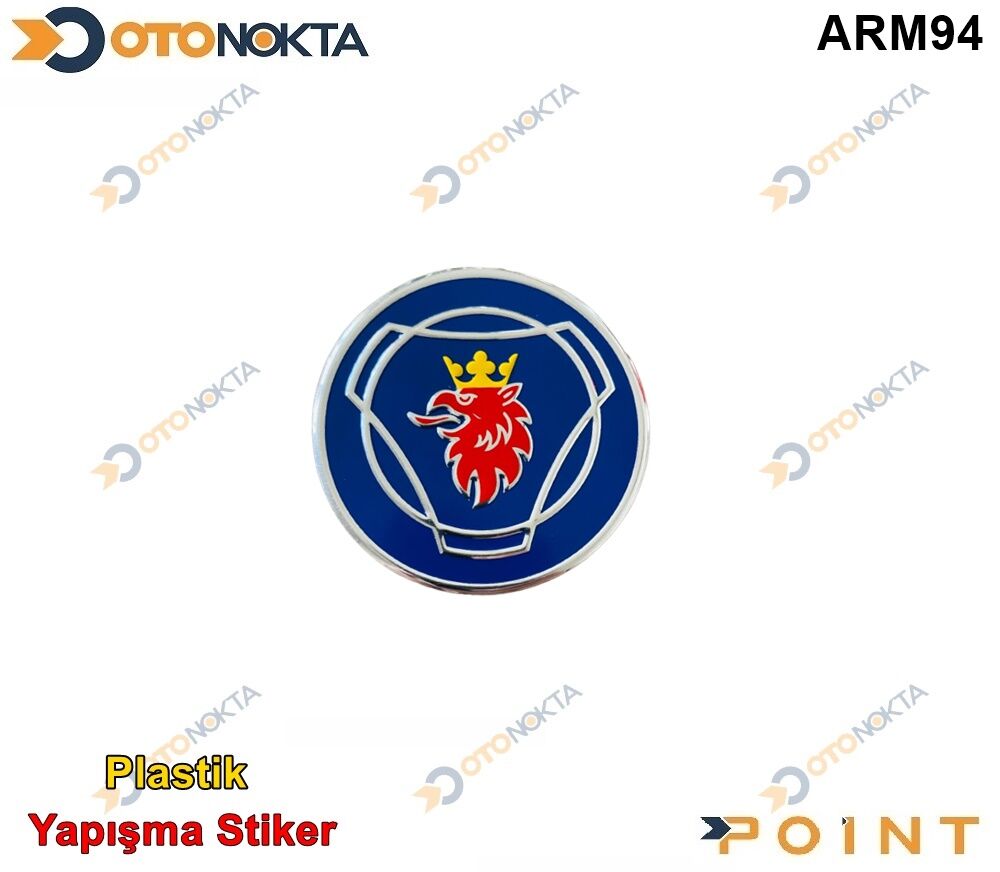 ARMA STICKER SCANIA MAVI