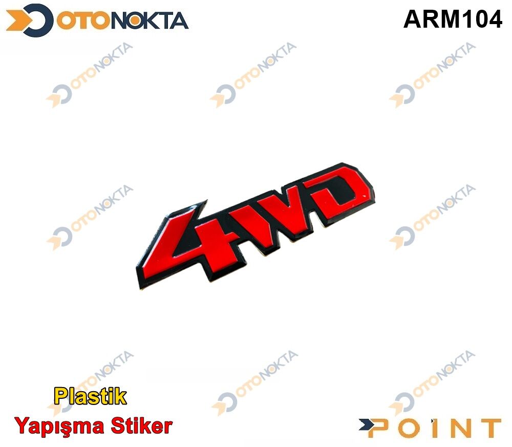 ARMA STICKER 4WD KIRMIZI