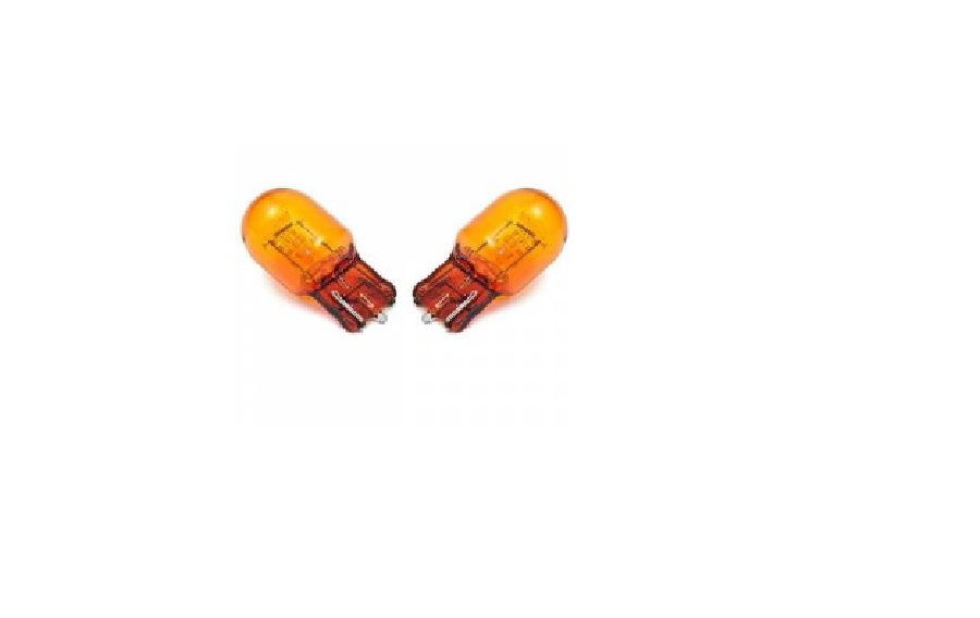 AMPUL>DİPSİZ TEK FİLAMAN 21W 12V SARI = TURUNCU *** BOYA DEĞİL RENKLİ CAM ***