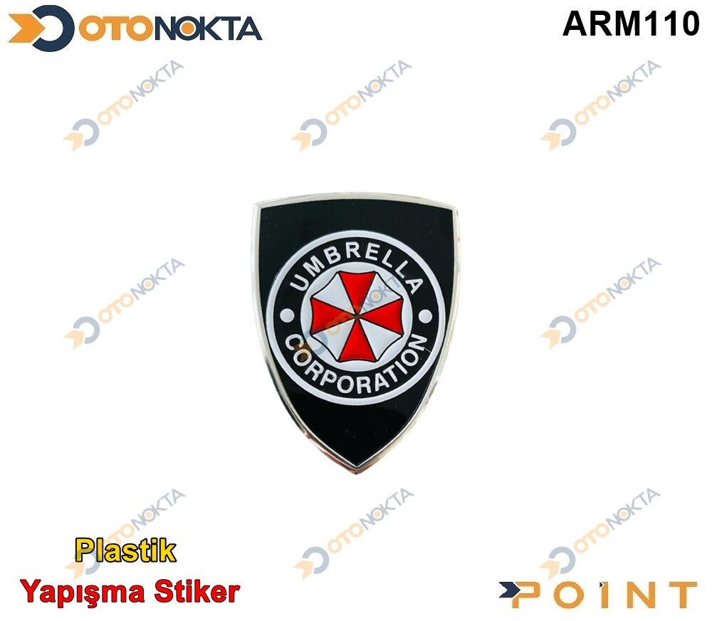 ARMA STICKER UMBRELLA KALKAN SIYAH