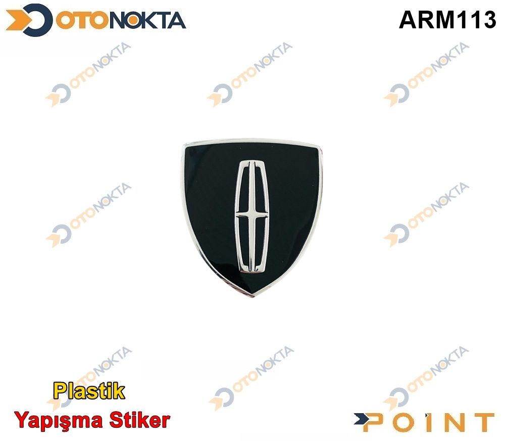ARMA STICKER BUYUK KALKAN SIYAH LINCOLN