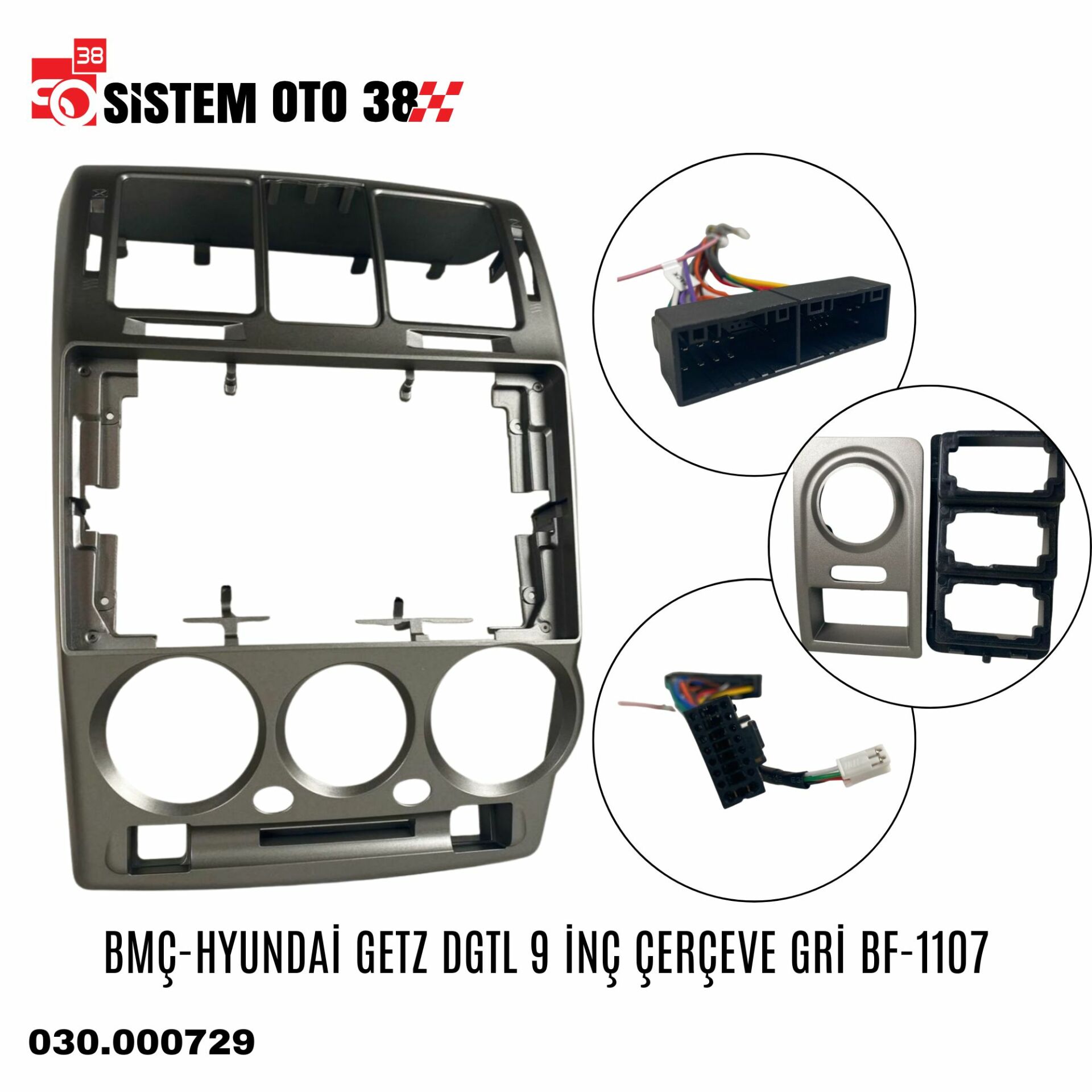 BMÇ-HYUNDAİ GETZ DGTL 9 İNÇ ÇERÇEVE GRİ BF-1107 | | MULTİMEDYALAR