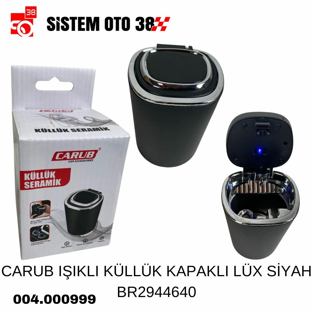 CARUB IŞIKLI KÜLLÜK KAPAKLI LÜX SİYAH BR2944640 | | ARAÇ İÇİ AKSESUARLAR