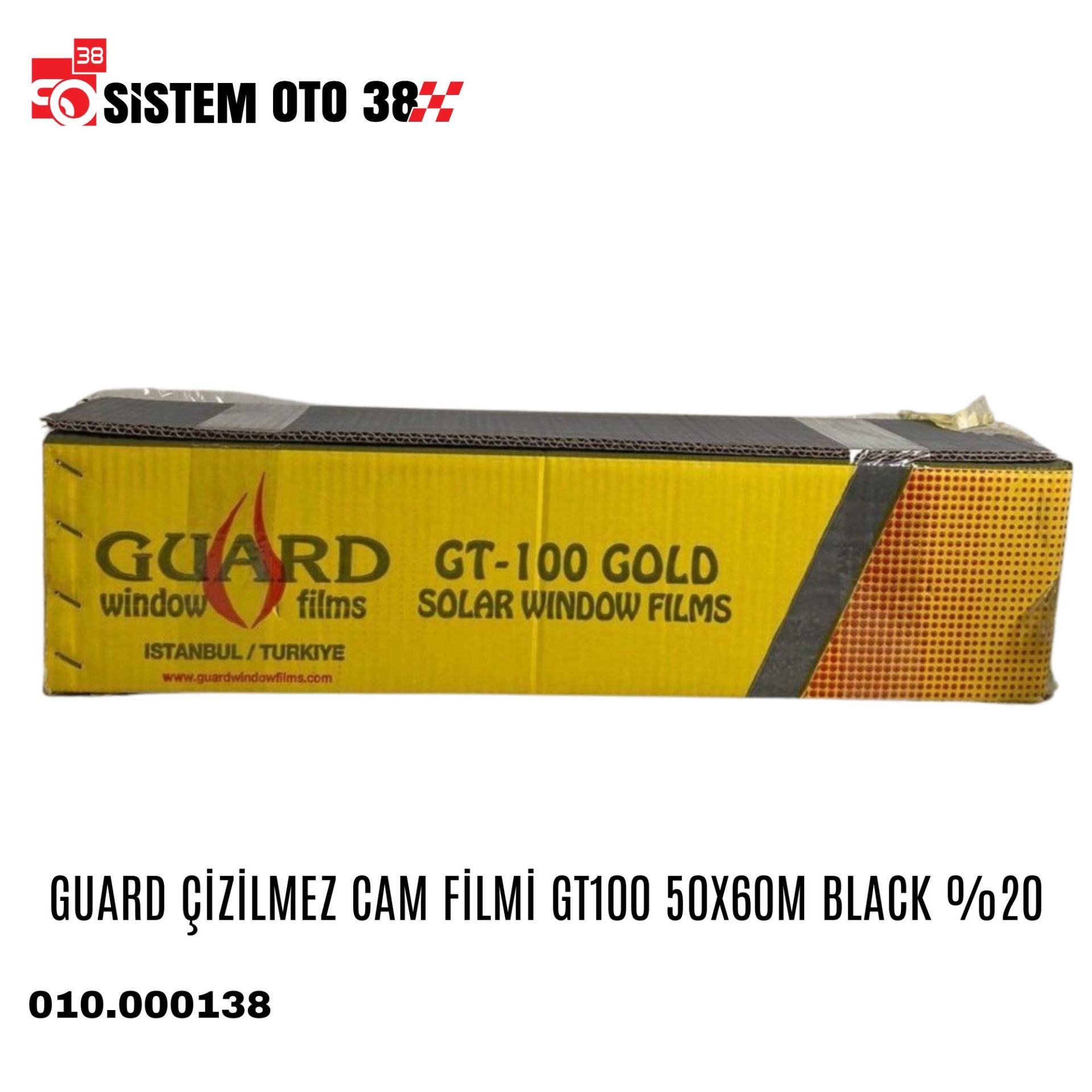 GUARD ÇİZİLMEZ CAM FİLMİ GT100 50X60M BLACK %20 | | CAM FİLMLERİ