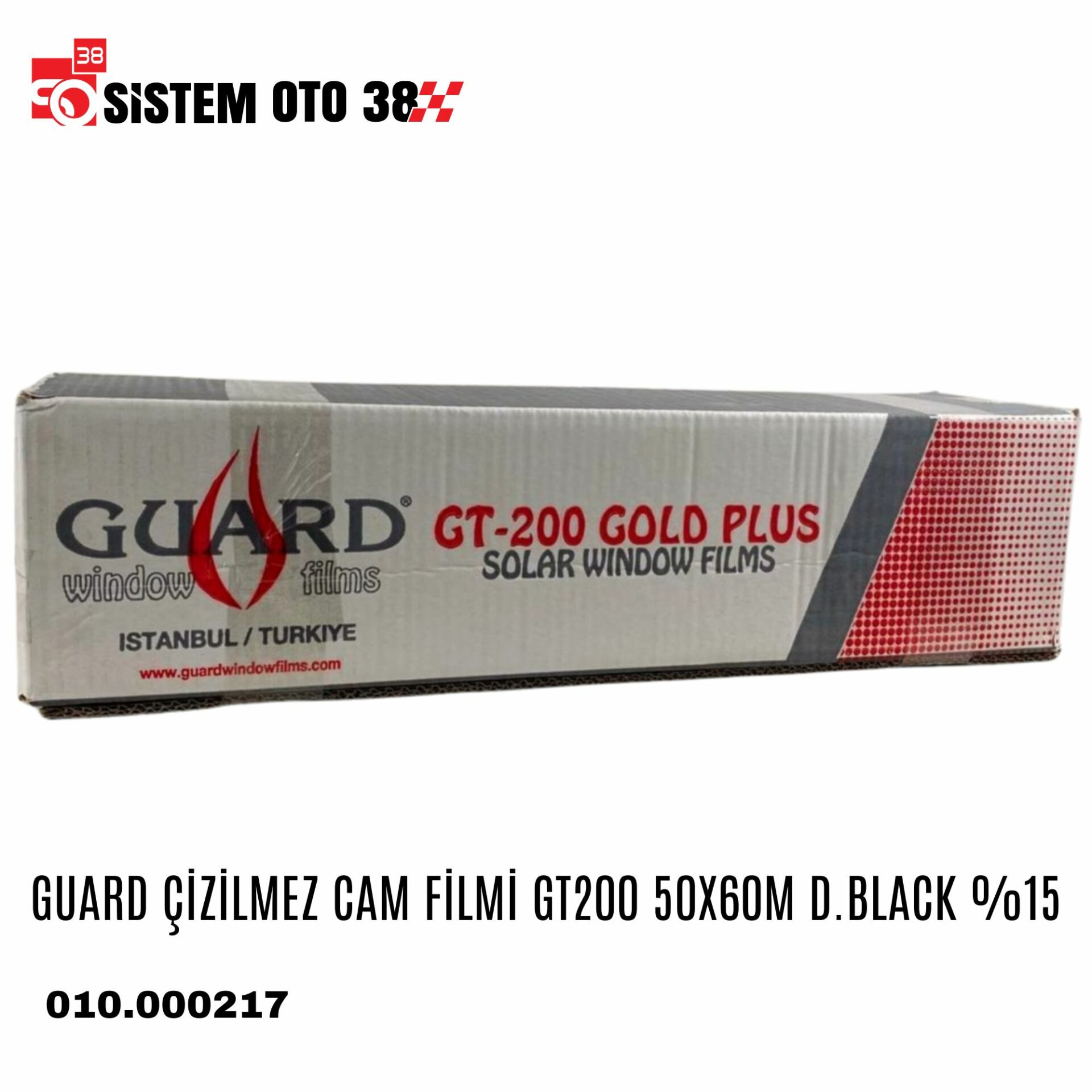 GUARD ÇİZİLMEZ CAM FİLMİ GT200 50X60M D.BLACK %15 | | CAM FİLMLERİ
