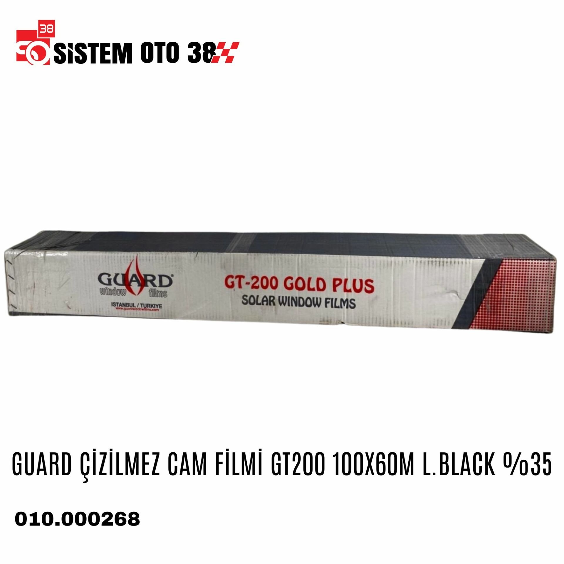 GUARD ÇİZİLMEZ CAM FİLMİ GT200 100X60M L.BLACK %35 | | CAM FİLMLERİ