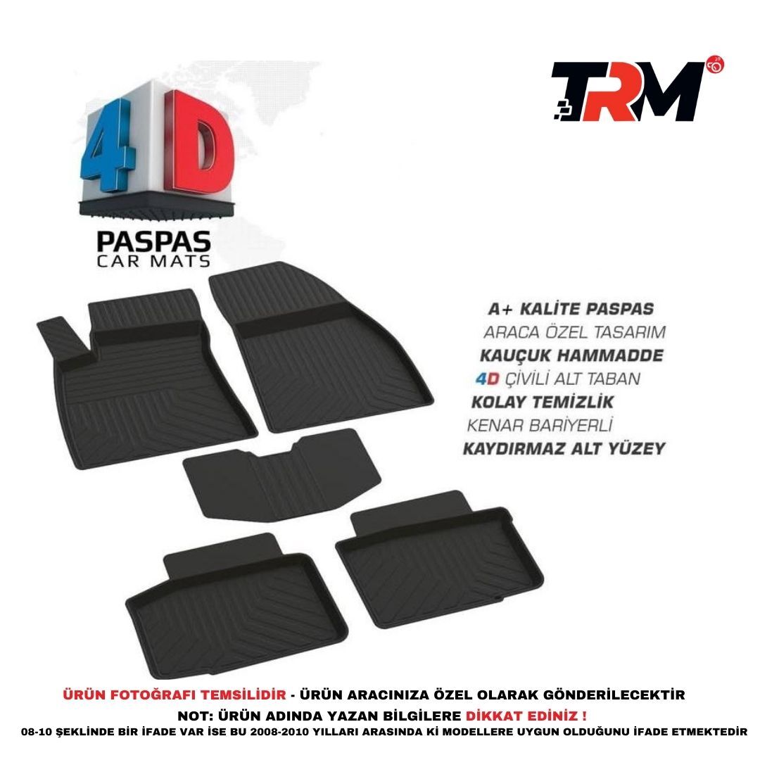 TRM4D-NİSSAN XTRAİL 14-21 4D PASPAS SİYAH | | 4D PASPASLAR
