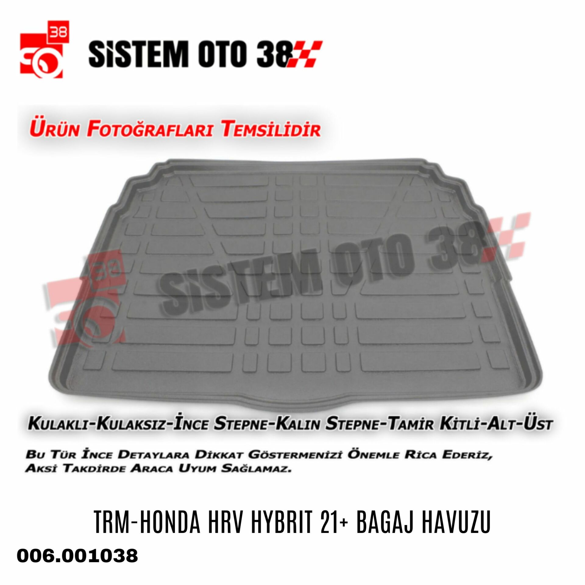 TRM-HONDA HRV HYBRIT 21+ BAGAJ HAVUZU | | BAGAJ HAVUZLARI