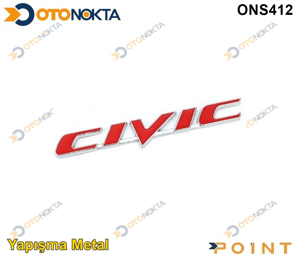 ARMA METAL YAPISMA CIVIC KIRMIZI POINT