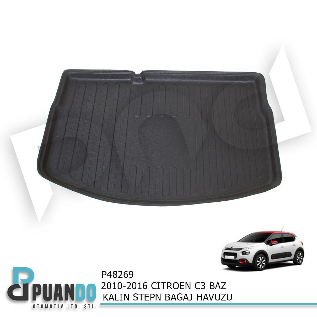 2010-2016 CITROEN C3 BAZ KALIN STEPN BAGAJ HAVUZU