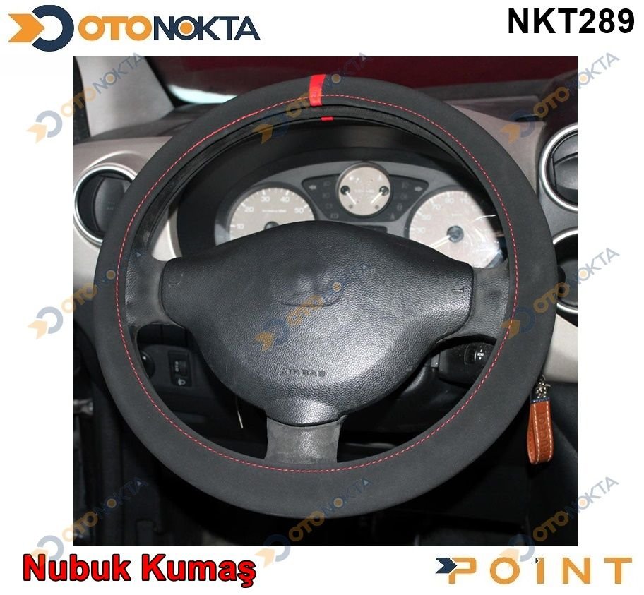 DIREKSIYON KILIFI GECMELI ALCANTRA KIRMIZI F-365
