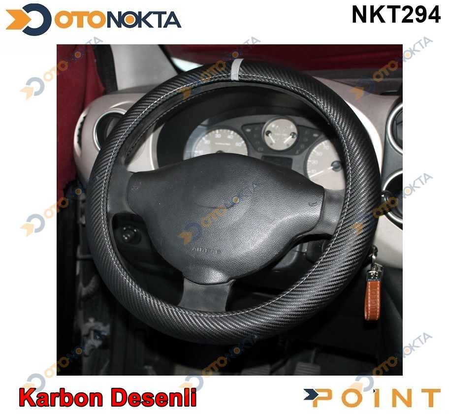 DIREKSIYON KILIFI GECMELI KARBON SIYAH GRI FX