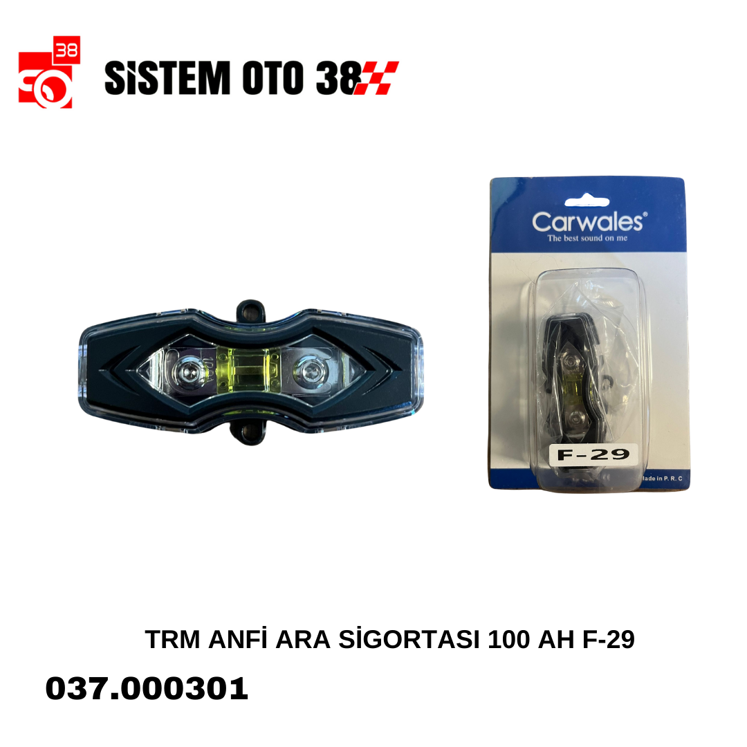 TRM ANFİ ARA SİGORTASI 100 AH F-29 | | SES MONTAJ EKİPMANLARI
