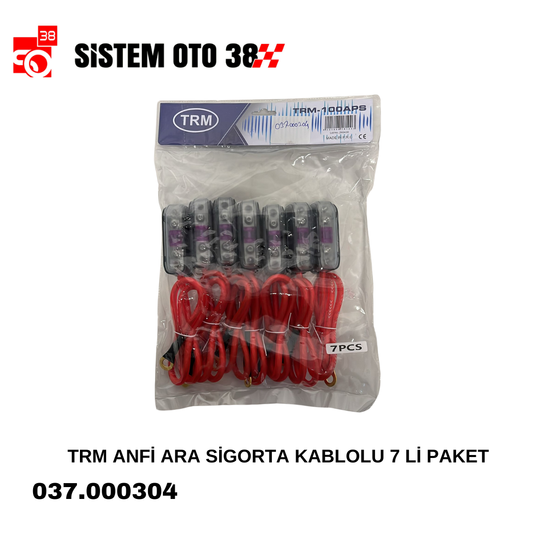 TRM ANFİ ARA SİGORTA KABLOLU 7 Lİ PAKET | | SES MONTAJ EKİPMANLARI