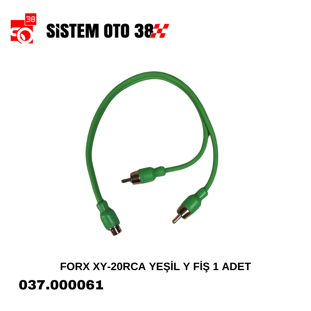 FORX XY-20RCA YEŞİL Y FİŞ 1 ADET | | SES MONTAJ EKİPMANLARI