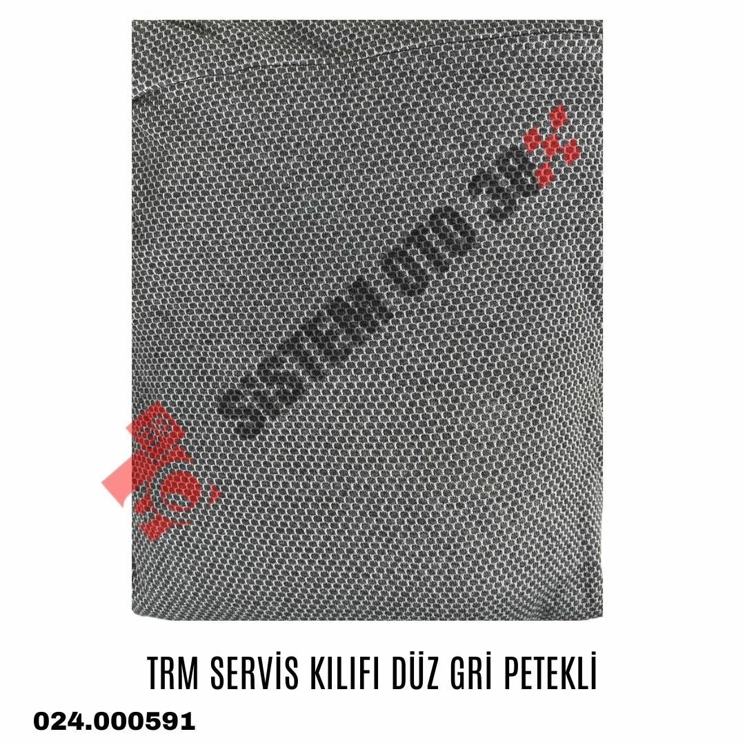TRM SERVİS KILIFI DÜZ GRİ PETEKLİ | | KOLTUK KILIF VE MİNDER