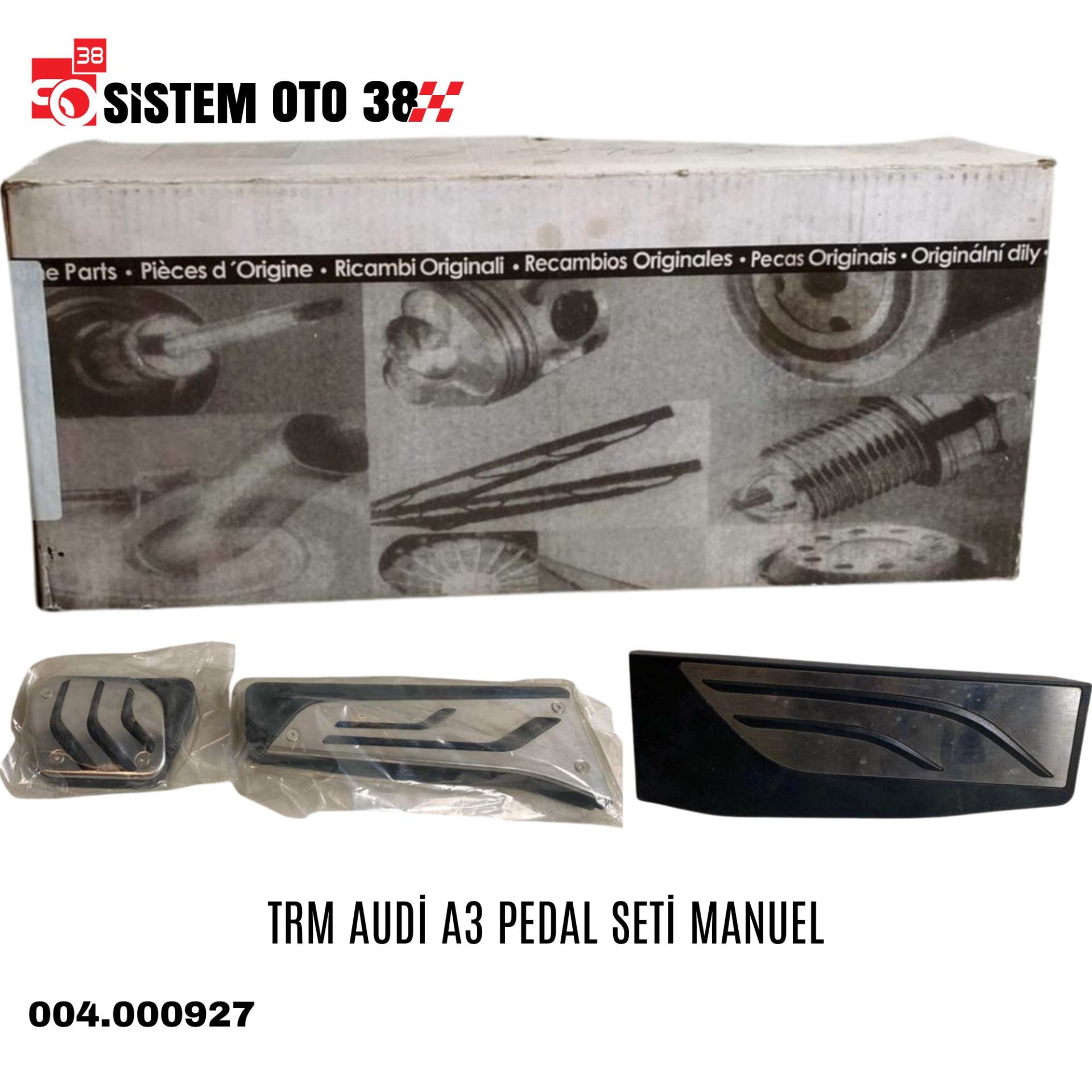 TRM AUDİ A3 PEDAL SETİ MANUEL | | ARAÇ İÇİ AKSESUARLAR