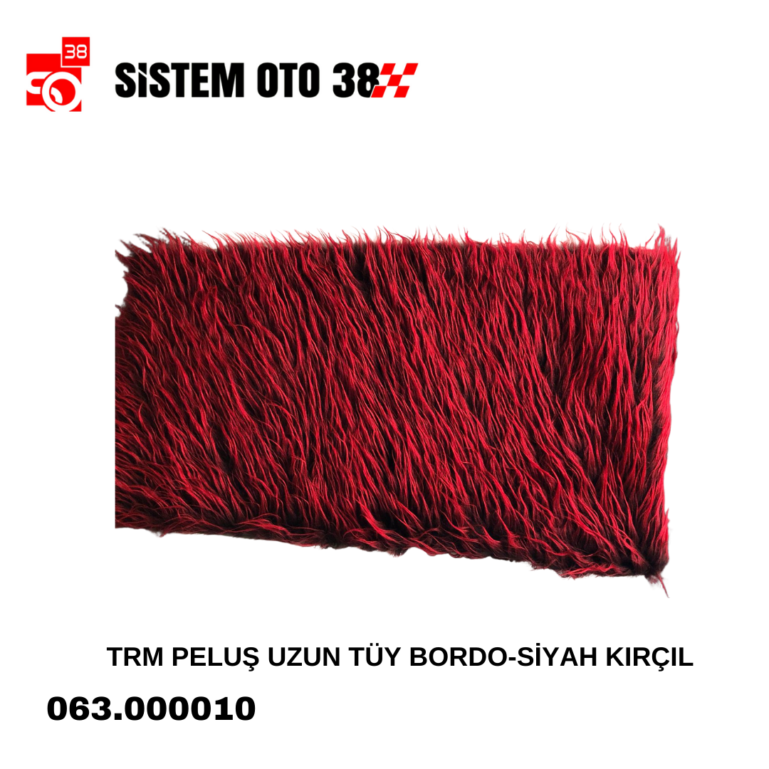 TRM PELUŞ UZUN TÜY BORDO-SİYAH KIRÇIL | | PELUŞLAR