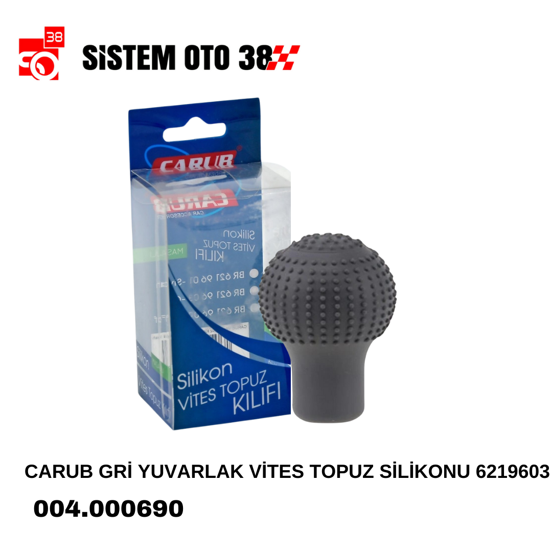 CARUB GRİ YUVARLAK VİTES TOPUZ SİLİKONU 6219603 | | ARAÇ İÇİ AKSESUARLAR