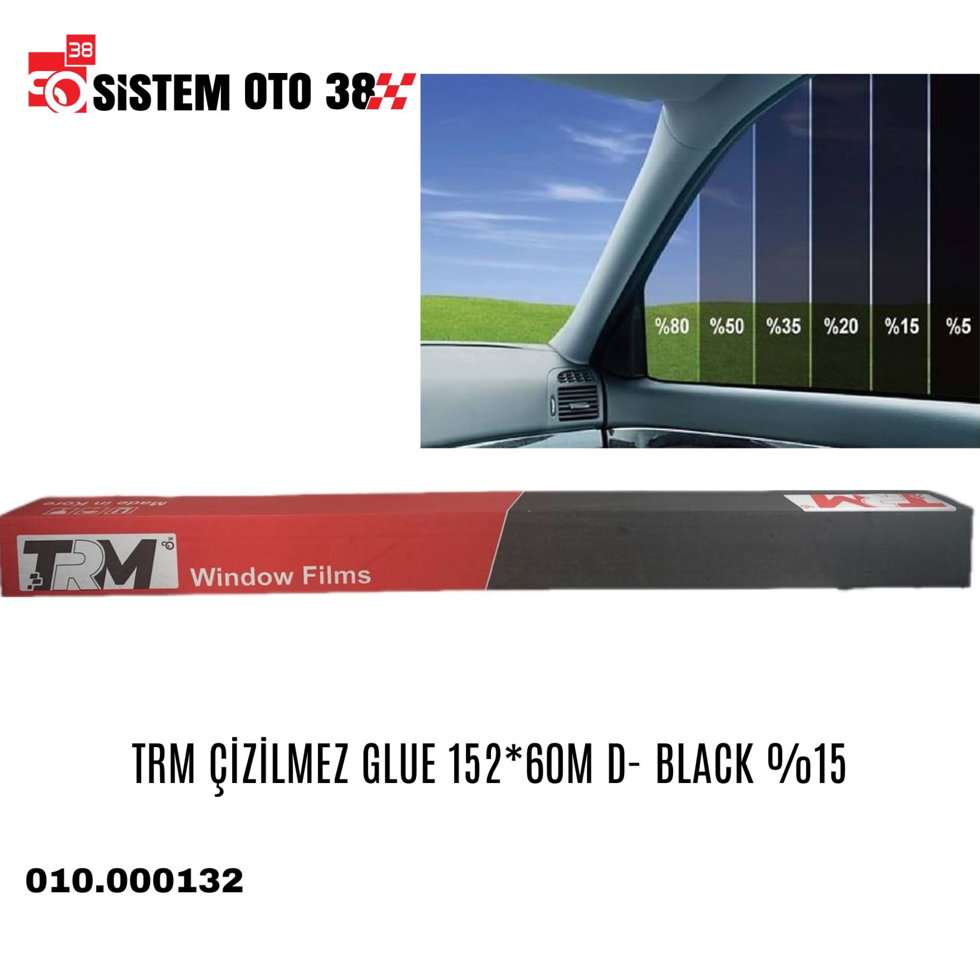 TRM ÇİZİLMEZ GLUE 152*60M D- BLACK %15 | | CAM FİLMLERİ