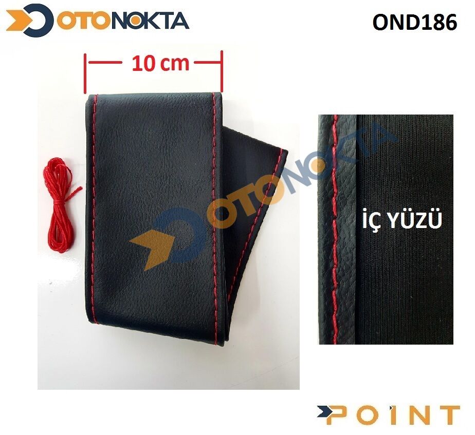 DIREKSIYON KILIFI DIKMELI DUZ KIRMIZI 10 CM PNT