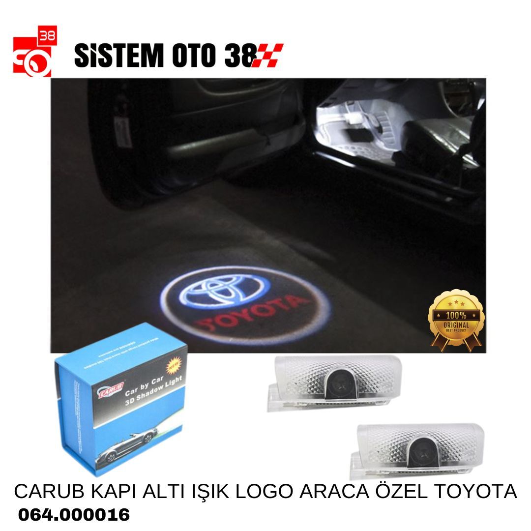 CARUB KAPI ALTI IŞIK LOGO ARACA ÖZEL TOYOTA | | KAPI ALTI IŞIKLI LOGO