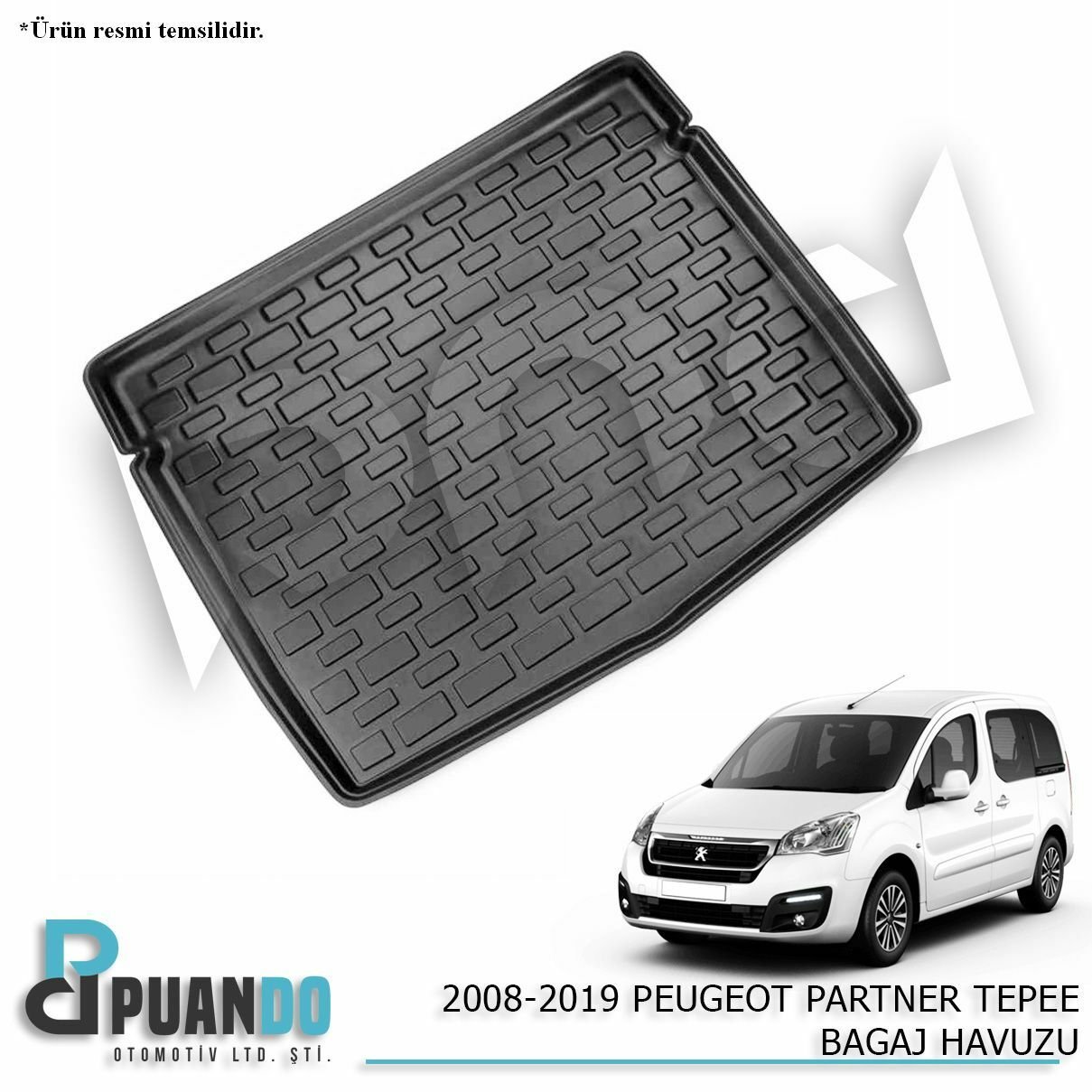 2008-2019 PEUGEOT PARTNER TEPEE BAGAJ HAVUZU