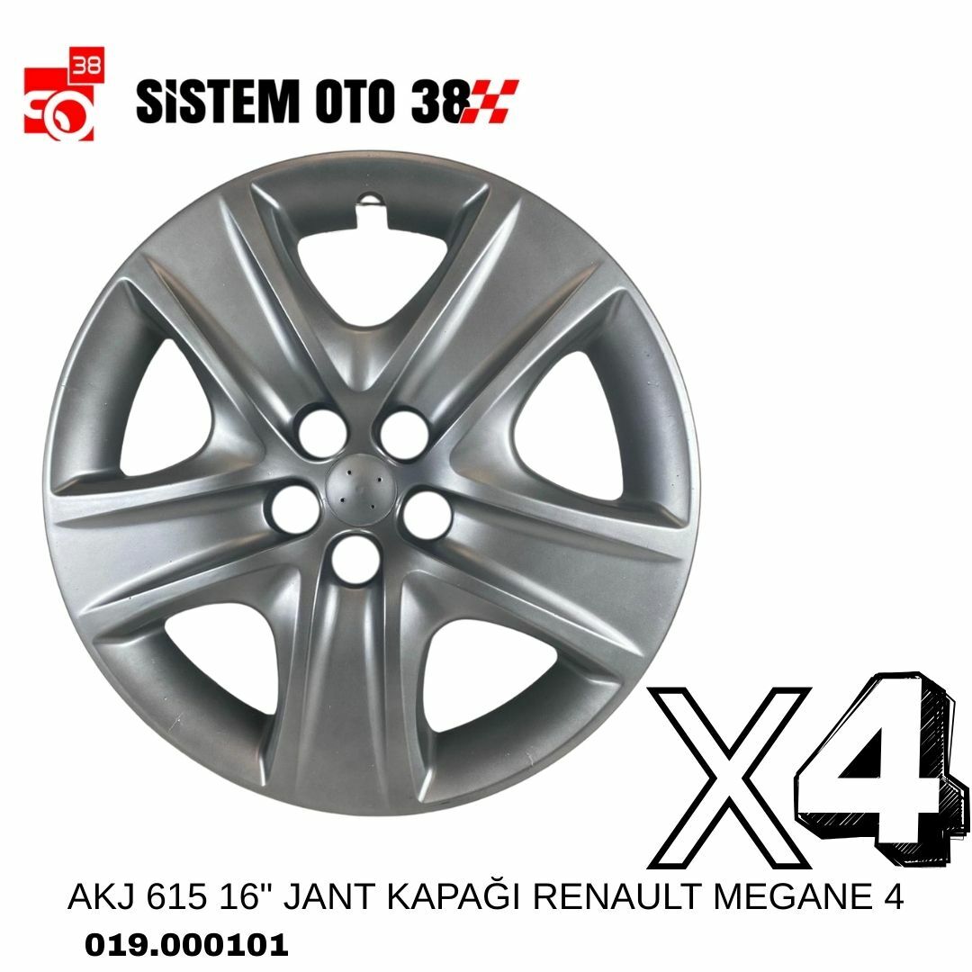 AKJ 615 16'' JANT KAPAĞI RENAULT MEGANE 4 | | JANT KAPAKLARI