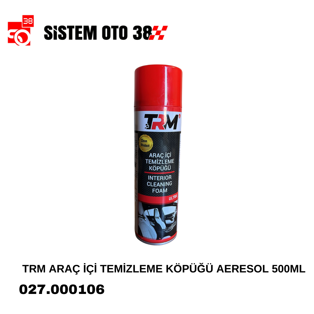 TRM ARAÇ İÇİ TEMİZLEME KÖPÜĞÜ AERESOL 500ML | | KOZMETİK GRUBU