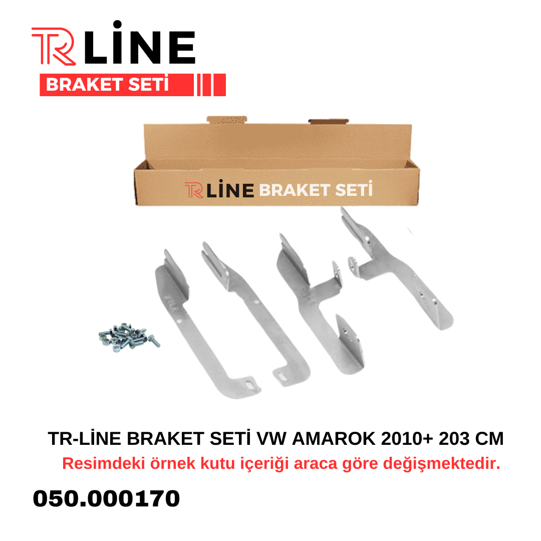 TR-LİNE BRAKET SETİ VW AMAROK 2010+ 203 CM | | YAN BASAMAK VE TAVAN BAR
