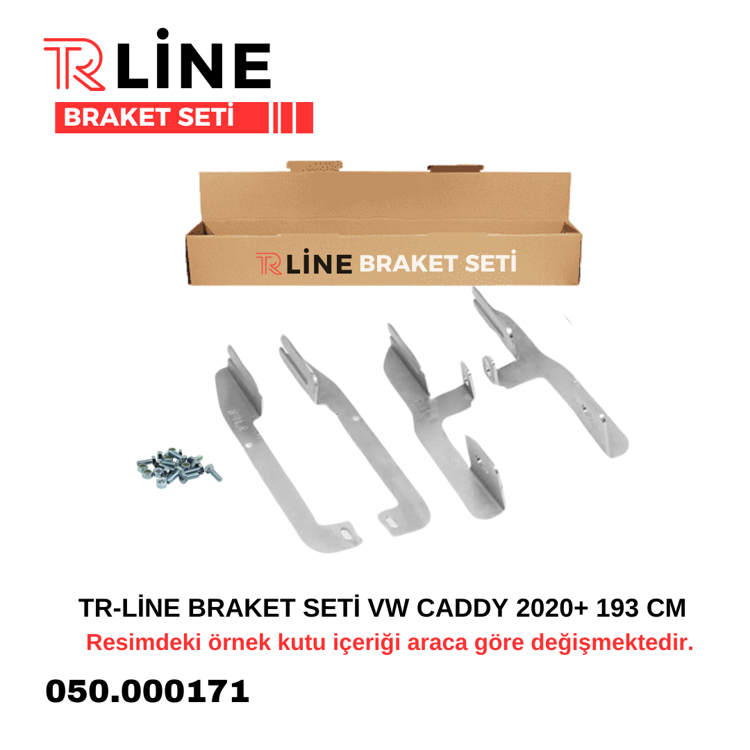 TR-LİNE BRAKET SETİ VW CADDY 2020+ 193 CM | | YAN BASAMAK VE TAVAN BAR