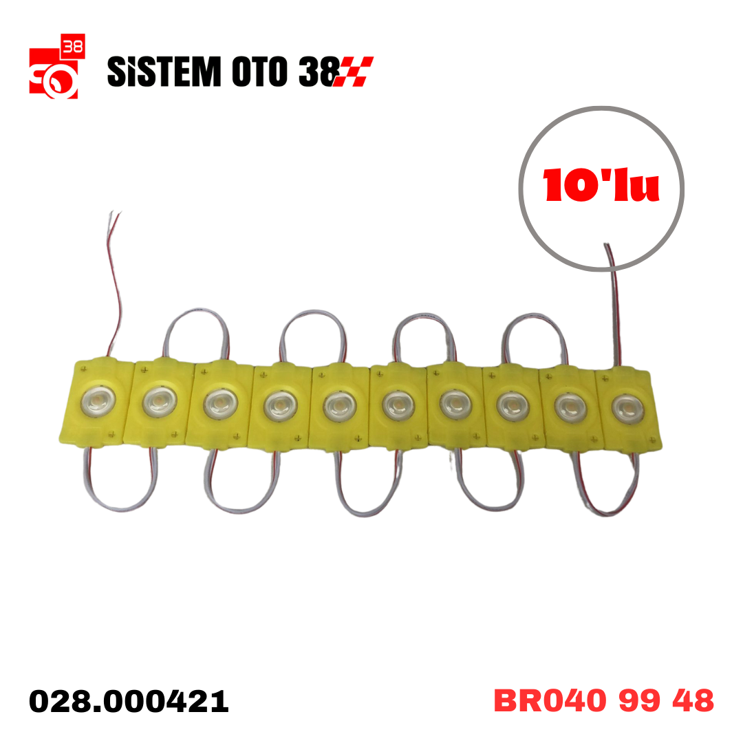 BR0409948 PARMAK LAMBA TEK MERCEKLİ LED SARI 10LU | | LED AYDINLATMA GRUBU