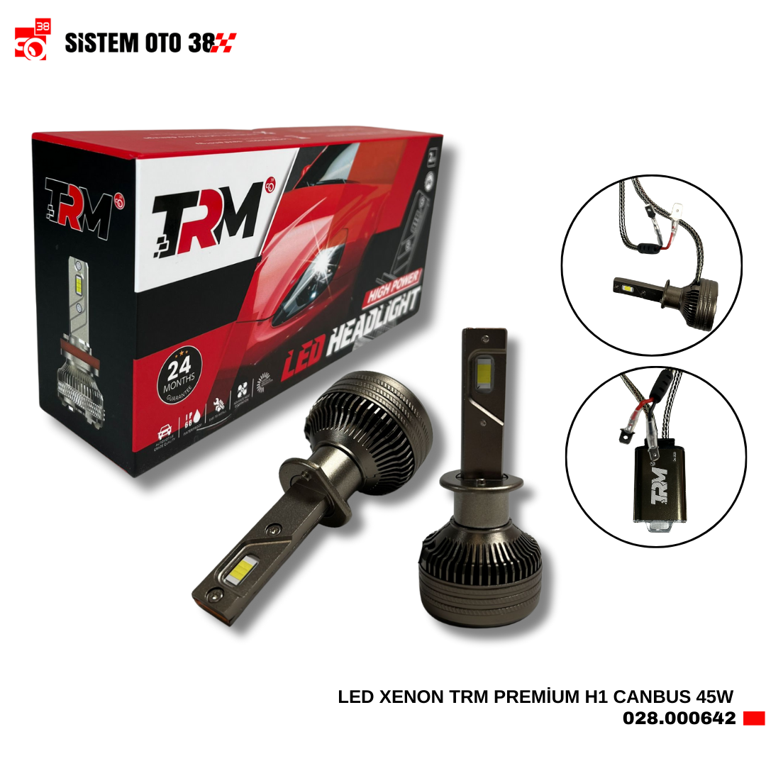 LED XENON TRM PREMİUM H1 CANBUS 45W | | LED XENON