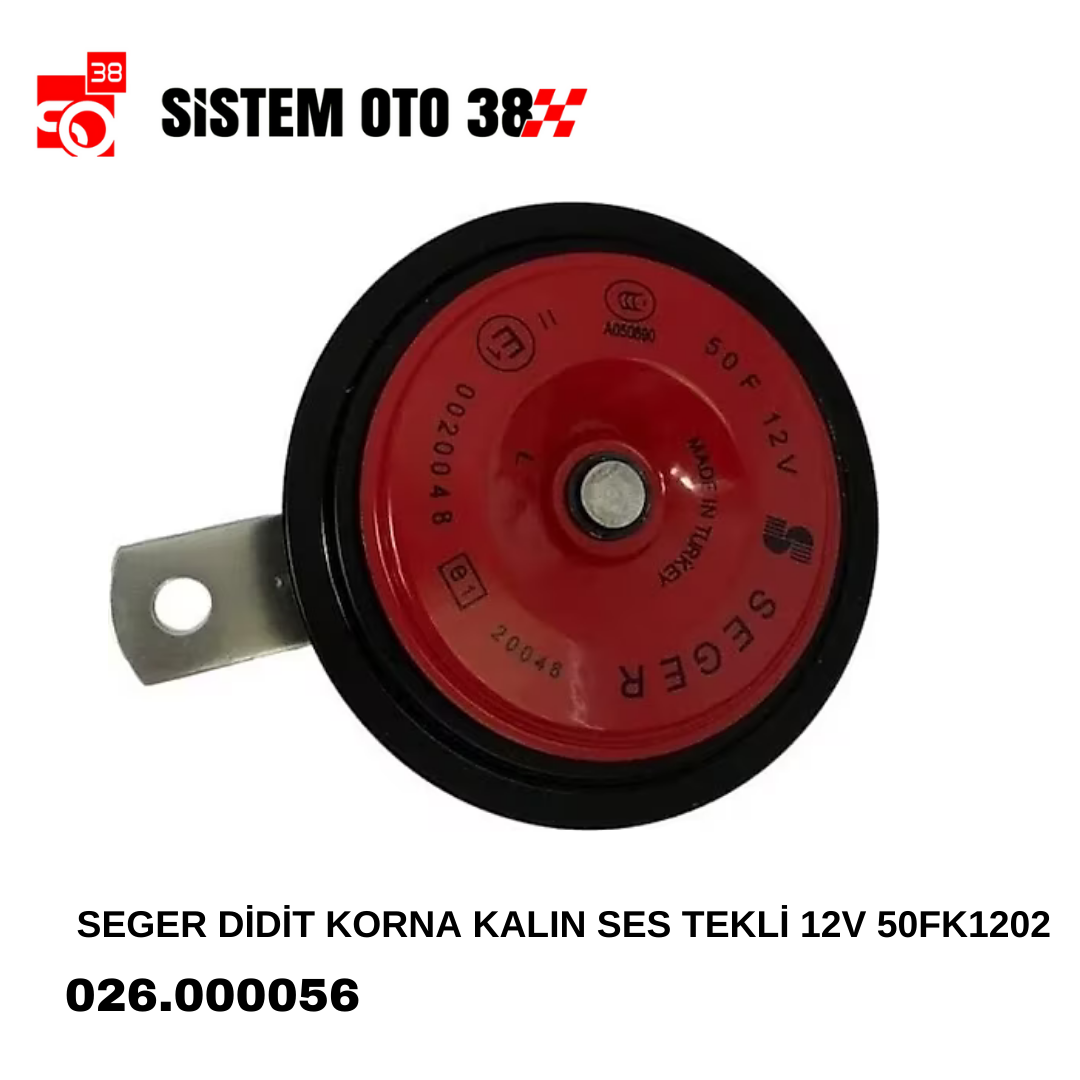 SEGER DİDİT KORNA KALIN SES TEKLİ 12V 50FK1202 | | KORNALAR