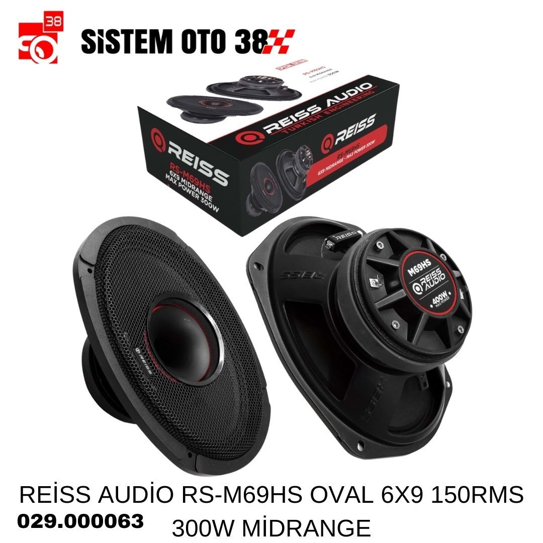 REİSS AUDİO RS-M69HS OVAL 6X9 150RMS 400W MİDRANGE | | MİDRANGELER