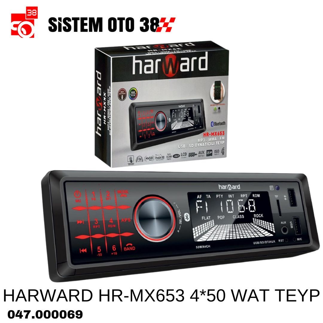 HARWARD HR-MX653 4*50 WAT TEYP | | TEYPLER