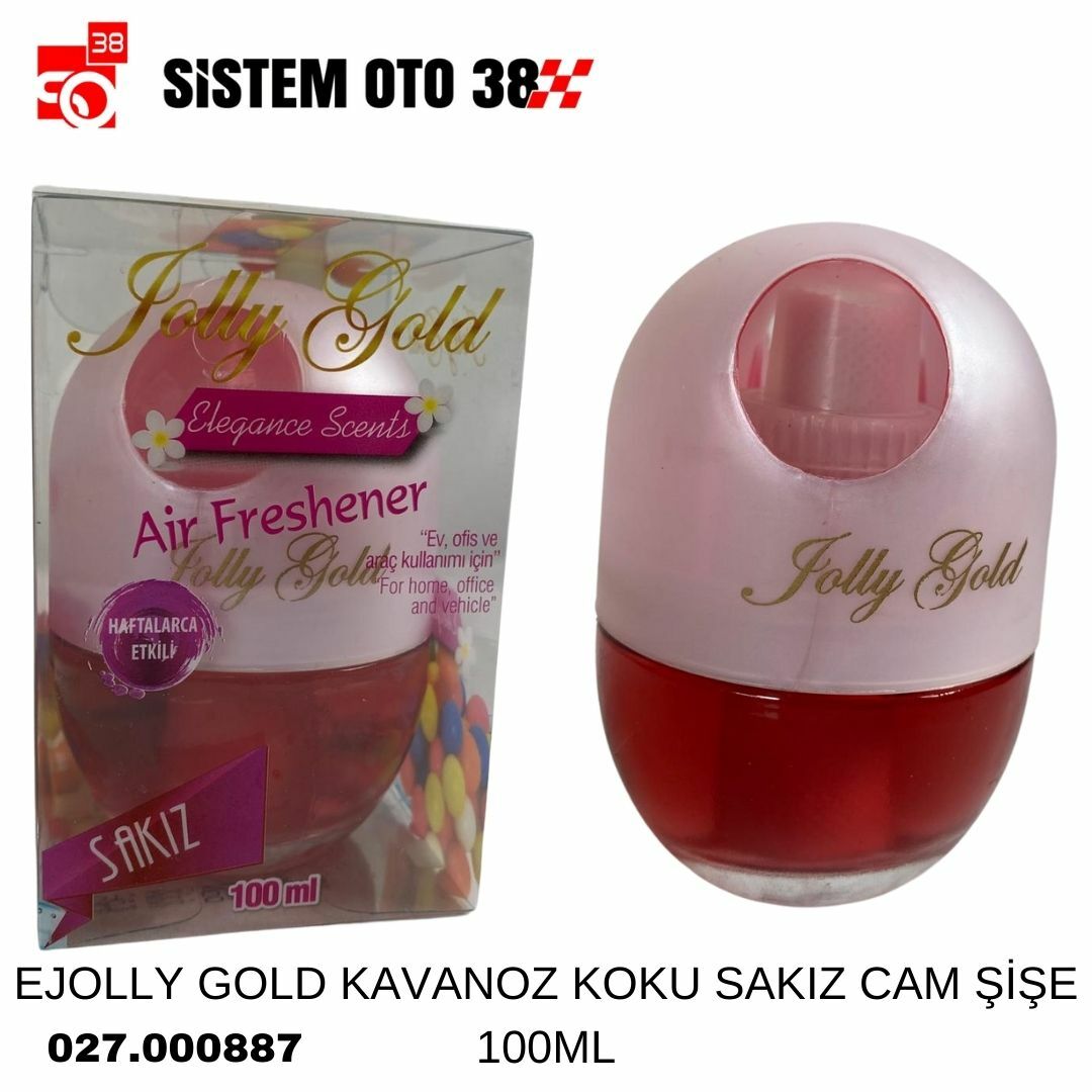 EJOLLY GOLD KAVANOZ KOKU SAKIZ CAM ŞİŞE 100ML | | KOZMETİK GRUBU