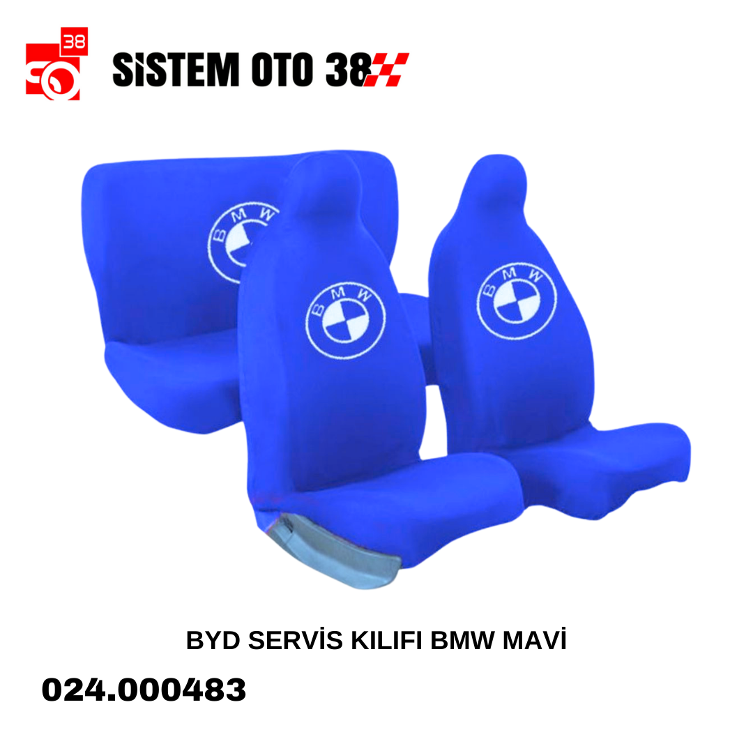 BYD SERVİS KILIFI BMW MAVİ | | KOLTUK KILIF VE MİNDER