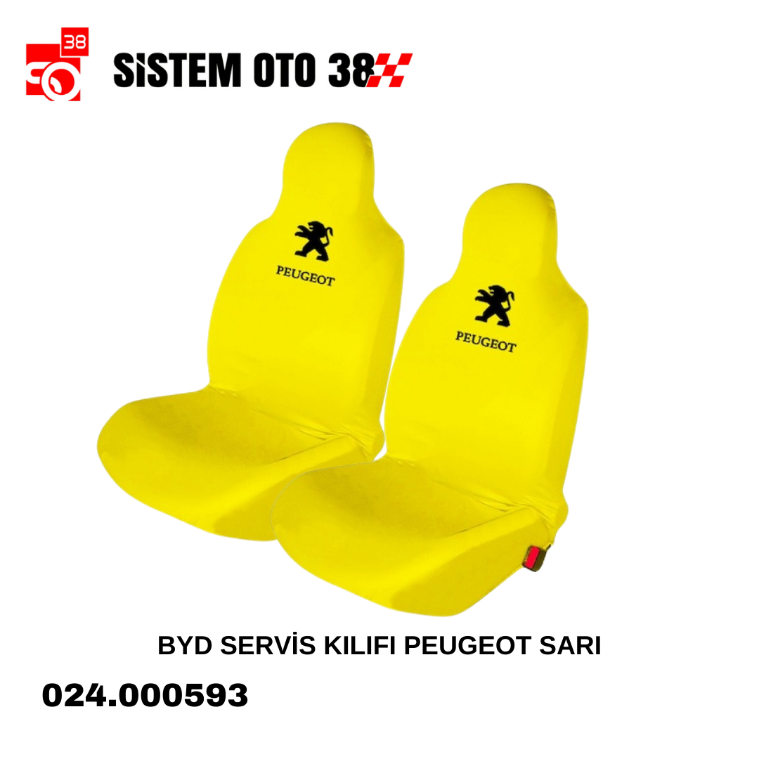 BYD SERVİS KILIFI PEUGEOT SARI | | KOLTUK KILIF VE MİNDER