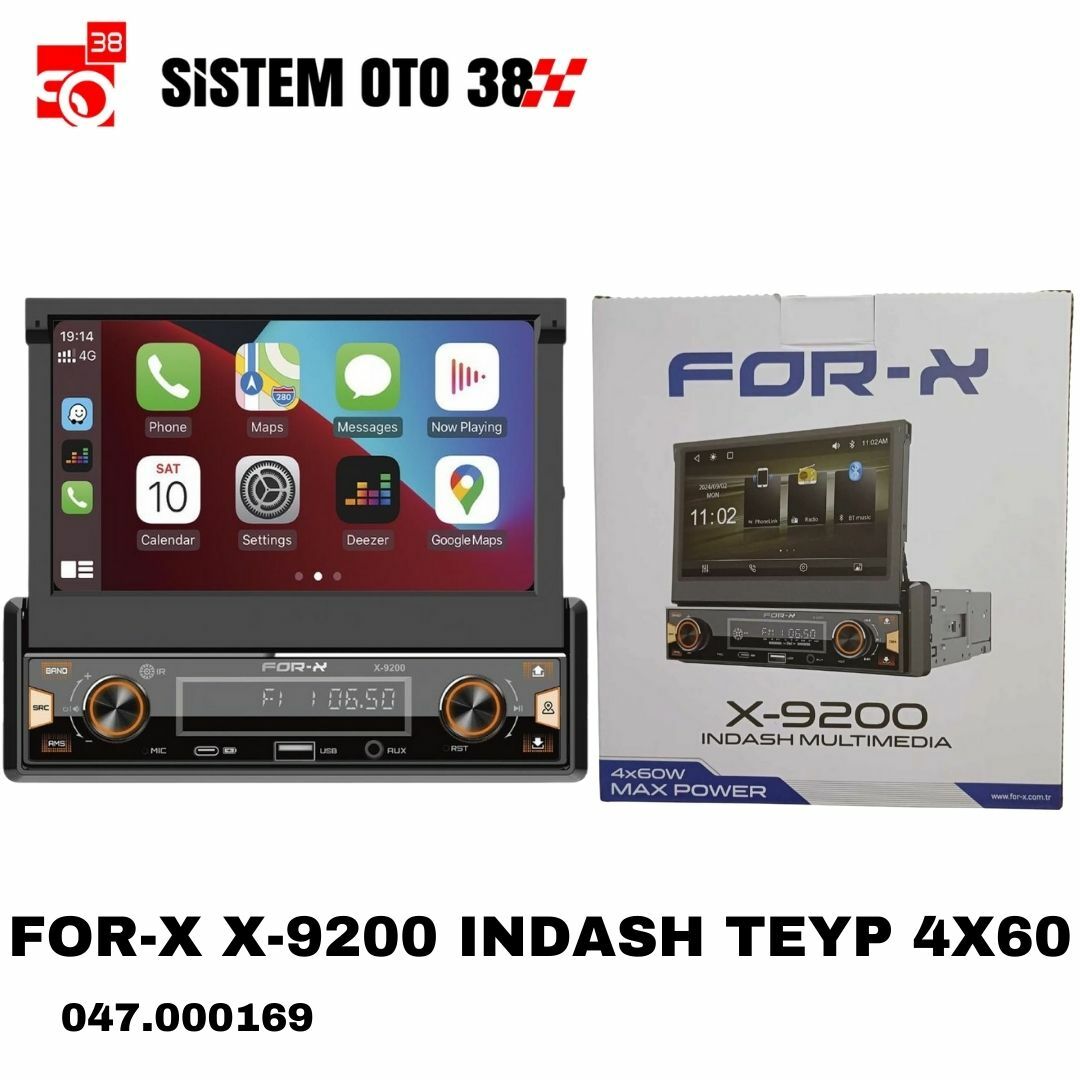 FOR-X X-9200 INDASH TEYP 4X60 | | TEYPLER