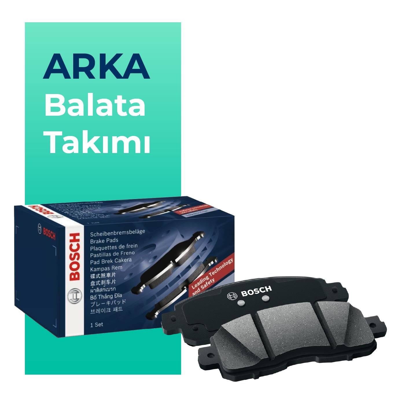 BOSCH Volkswagen Passat Arka Fren Balata Takımı (2010-2014)