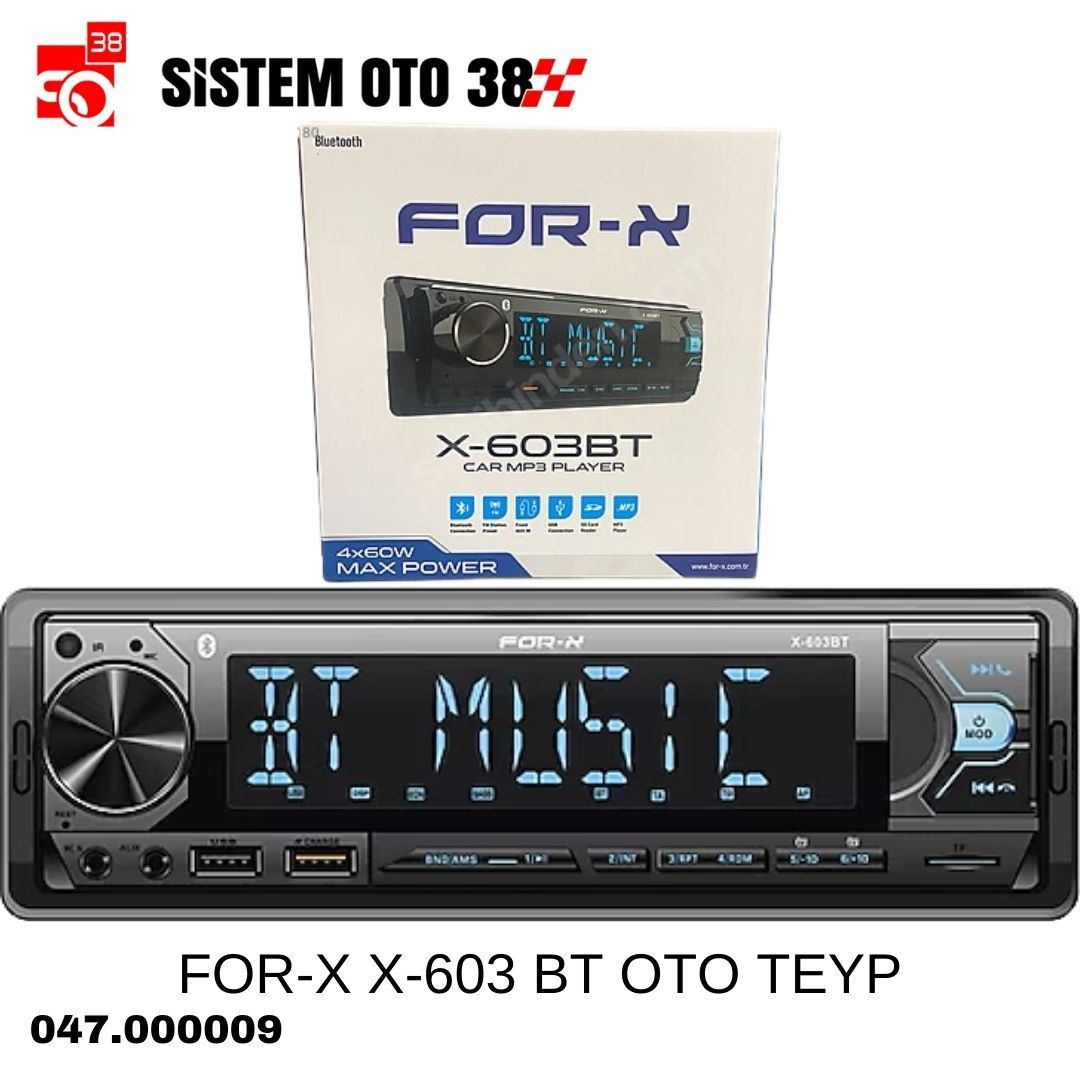 FOR-X X-603 BT OTO TEYP | | TEYPLER