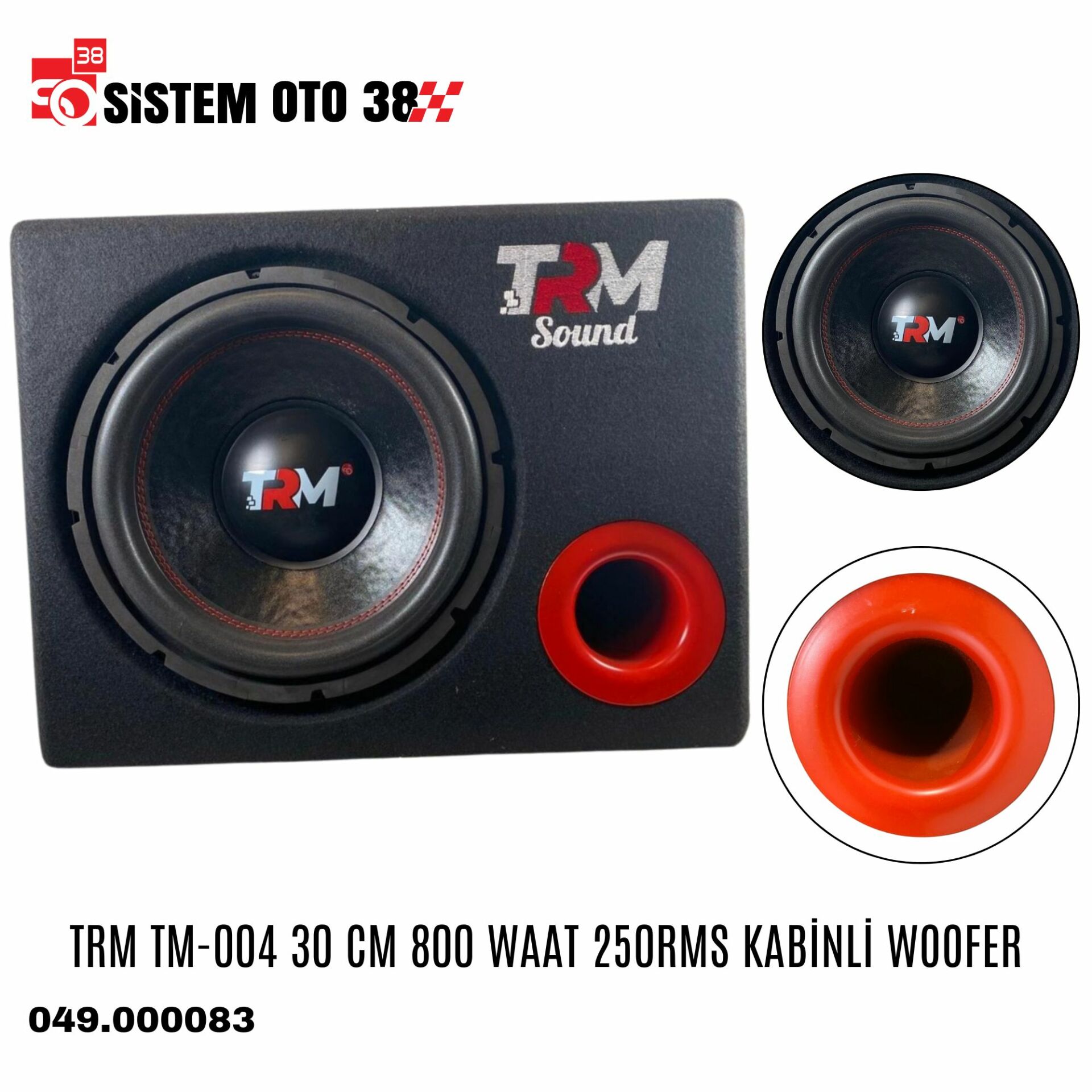 TRM TM-004 30 CM 800 WAAT 250RMS KABİNLİ WOOFER | | WOOFERLAR